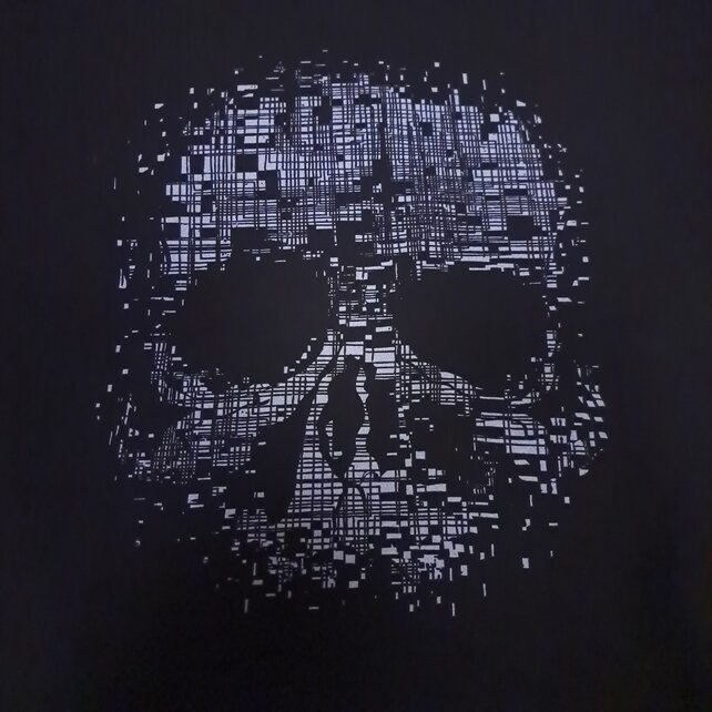 7 Downie St. Skull Crewneck T-Shirt - Black