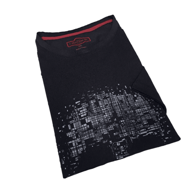 7 Downie St. Skull Crewneck T-Shirt - Black