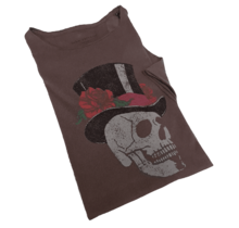 John Varvatos Graphic Voo-Doo Skull Crewneck T-Shirt - Mocha