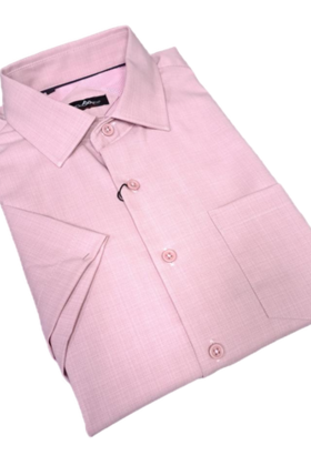 BLACK ICE SHORT SLEEVE CHECK PATTERN DRESS SHIRT