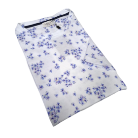 LAGO Pattern Cotton Crewneck T-shirt Medium