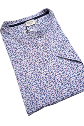 LAGO Pattern Cotton Crewneck T-shirt