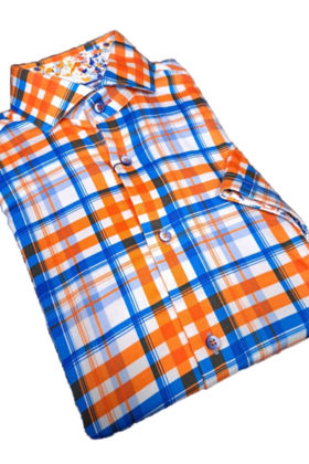 7 Downie St. Check Short Sleeve Dress Shirt