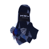 5 Pack Key Striped Ankle Socks