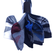 5 Pack Key Striped Ankle Socks