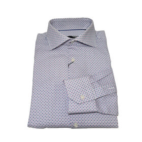 WHITE HORST DOTS PATTERN DRESS SHIRT
