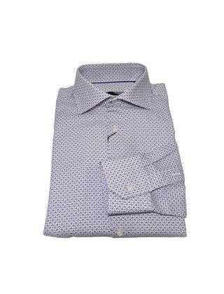 WHITE HORST DOTS PATTERN DRESS SHIRT