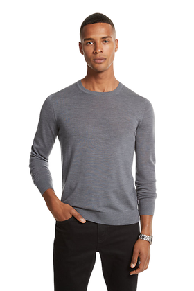 Michael Kors Core Merino Crewneck Sweater - Ash