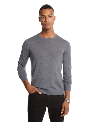 Michael Kors Core Merino Crewneck Sweater - Ash