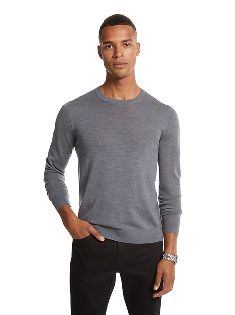 Michael Kors Core Merino Crewneck Sweater - Ash