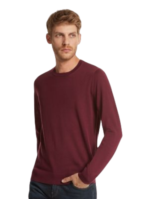 Michael Kors Core Merino Crewneck Sweater - Merlot Melange