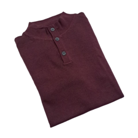Horst Henley Sweater - Burgundy
