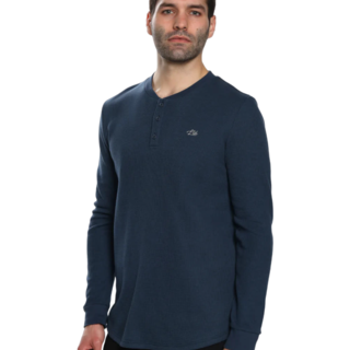 TEAMLTD Winter Waffle Long Sleeve Shirt - Blue