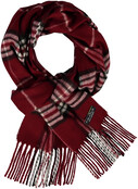 FRAAS PLAID CASHMINK SCARF RED FRAAS PLAID CASHMINK SCARF RED
