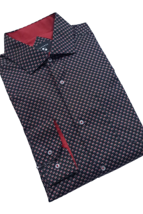 Modango Floral Dress Shirt - Black