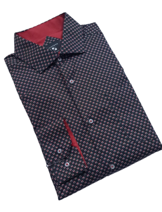 Modango Floral Dress Shirt - Black