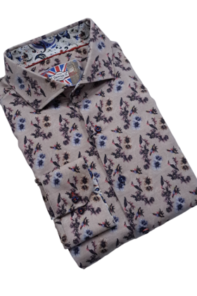 TAUPE 7 DOWNIE ST. DRESS SHIRT- A3563