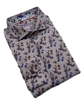 TAUPE 7 DOWNIE ST. DRESS SHIRT- A3563