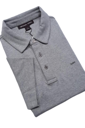 Michael Kors Sleek Polo - Heather Grey
