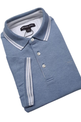 MICHAEL KORS GREENWICH POLO-CHAMBRAY
