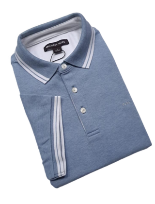 MICHAEL KORS GREENWICH POLO-CHAMBRAY