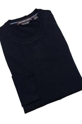 Michael Kors Core Merino Crewneck Sweater - Black