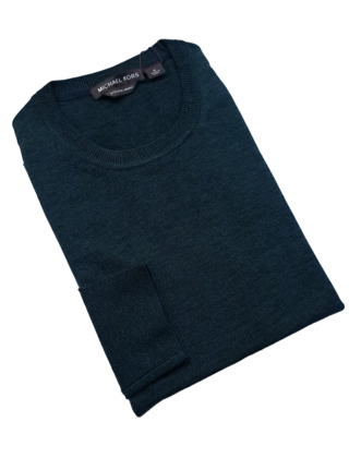 Michael Kors Core Merino Crewneck Sweater - Loden Melange