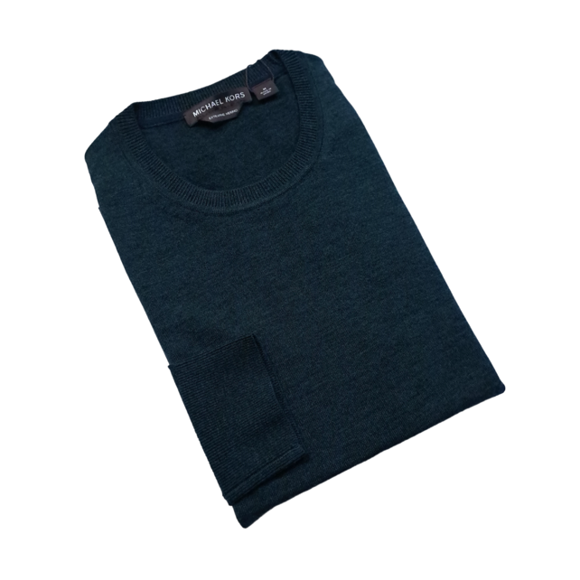 Michael Kors Core Merino Crewneck Sweater - Loden Melange