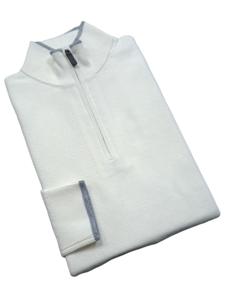 Michael Kors Macy's 1/4 Zip Sweater - Bone