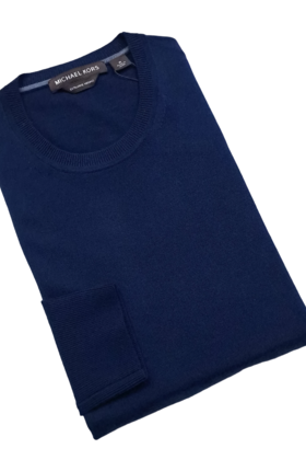 Michael Kors Core Merino Crewneck Sweater - Dark Midnight