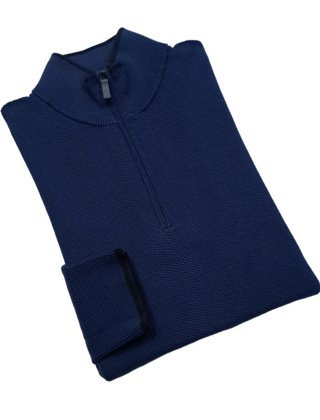 Michael Kors Macy's 1/4 Zip Sweater - Midnight