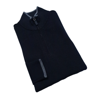 Michael Kors Macy's 1/4 Zip Sweater - Black