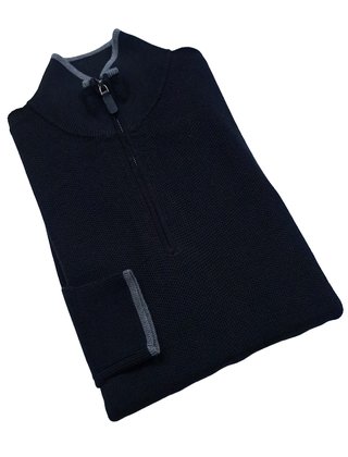 Michael Kors Macy's 1/4 Zip Sweater - Black