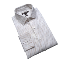 Michael Kors Stretch Dress Shirt - Square Dot - White