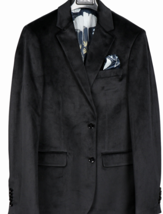 Soul Of London Velvet Touch Sport Coat - Black