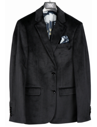 Soul Of London Velvet Touch Sport Coat - Black