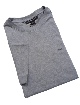 MICHAEL KORS CREWNECK T-SHIRT-HEATHER GREY