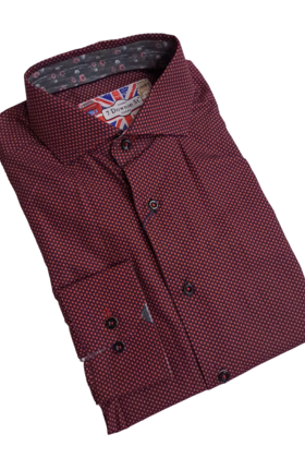 7 Downie St. Dress Shirt - F 2101 - Burgundy