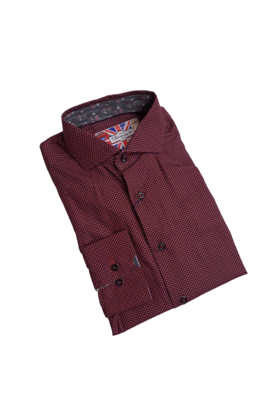 7 Downie St. Dress Shirt - F 2101 - Burgundy