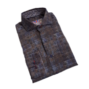 BROWN 7 DOWNIE ST. DRESS SHIRT-2046 BROWN 7 DOWNIE ST. DRESS SHIRT-2046