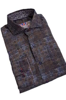 BROWN 7 DOWNIE ST. DRESS SHIRT-2046