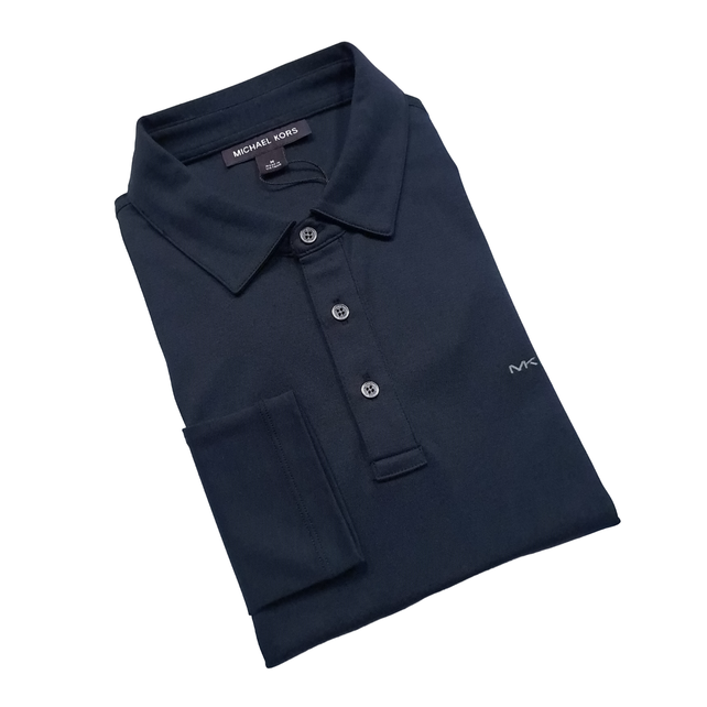 Michael Kors Sleek Polo - Long Sleeve - Black Michael Kors Sleek Polo - Long Sleeve - Black