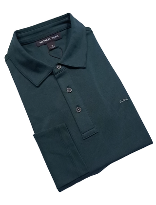 Michael Kors Sleek Polo- Long Sleeve - Loden