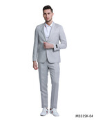 Tazzio Linen Suit - Light Grey