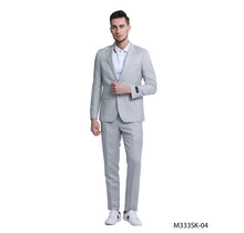 Tazzio Linen Suit - Light Grey
