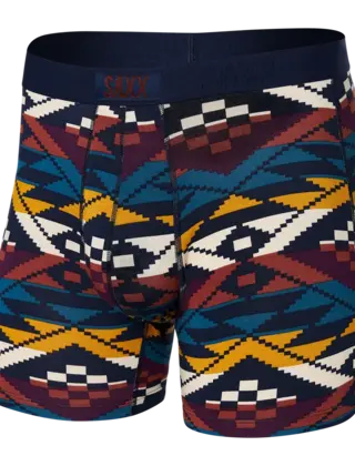 SAXX Vibe Boxer Brief - Asher Geo- Ocean Multi