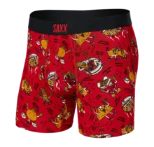 SAXX VIBE Boxer Brief - Dumps and Noods - Red