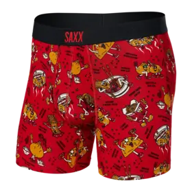 SAXX VIBE Boxer Brief - Dumps and Noods - Red