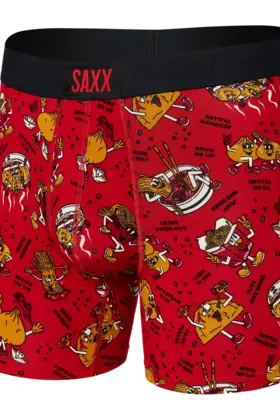 SAXX VIBE Boxer Brief - Dumps and Noods - Red