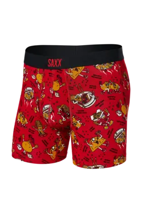 SAXX VIBE Boxer Brief - Dumps and Noods - Red